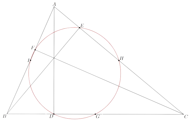 Nine point circle